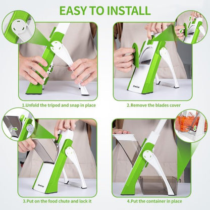 4 In 1 Vegetable Chopper | Cutter | Grater | Shredder |(Random Color)
