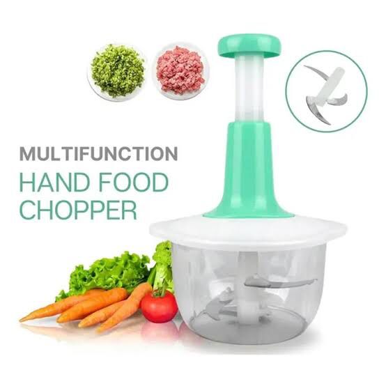Multi-functional Manual Hand Push Chopper – 1.5 Liter (Random Color)