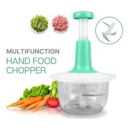 Multi-functional Manual Hand Push Chopper – 1.5 Liter (Random Color)